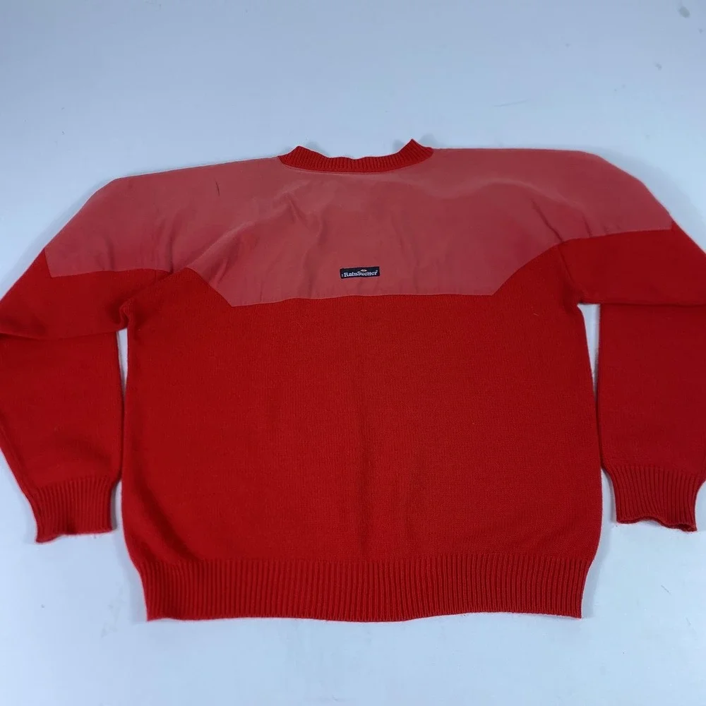 Vintage The RainSweater Sweater Mens Large Red Gull Lake Country Club Golf